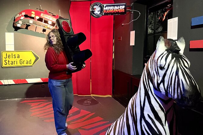 Experience Museum of Hangovers in Zagreb - The big hit exhibits: drunk driving, drunk walking, and the “simulator” moments