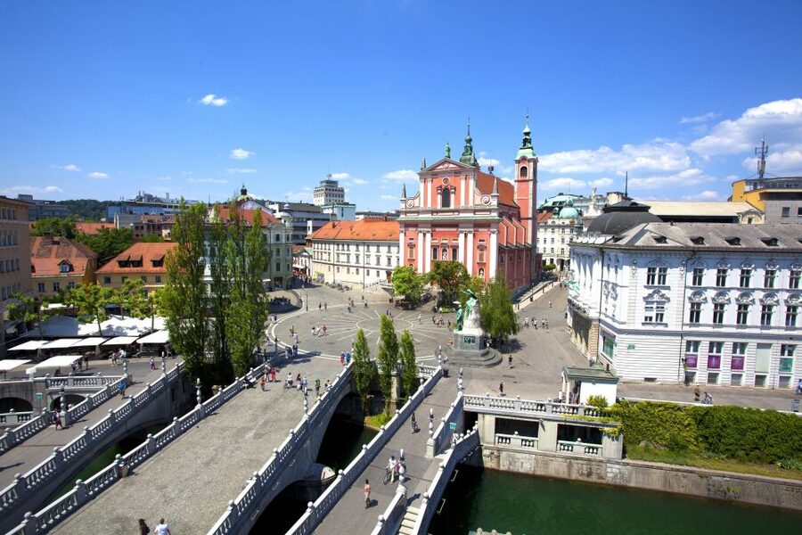 From Zagreb: Ljubljana, Postojna Cave & Predjama Castle Tour - From Zrinjevac 2 to Slovenia’s capital by comfortable van