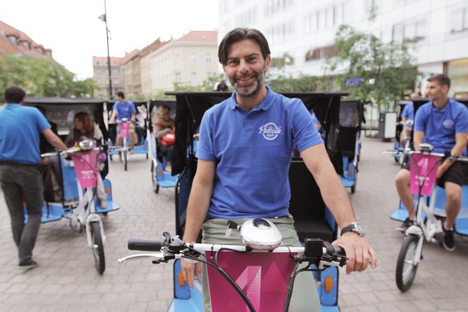 Private Zagreb Pedicab Tour - Teatre Nacional Croata: culture stop with space for stories